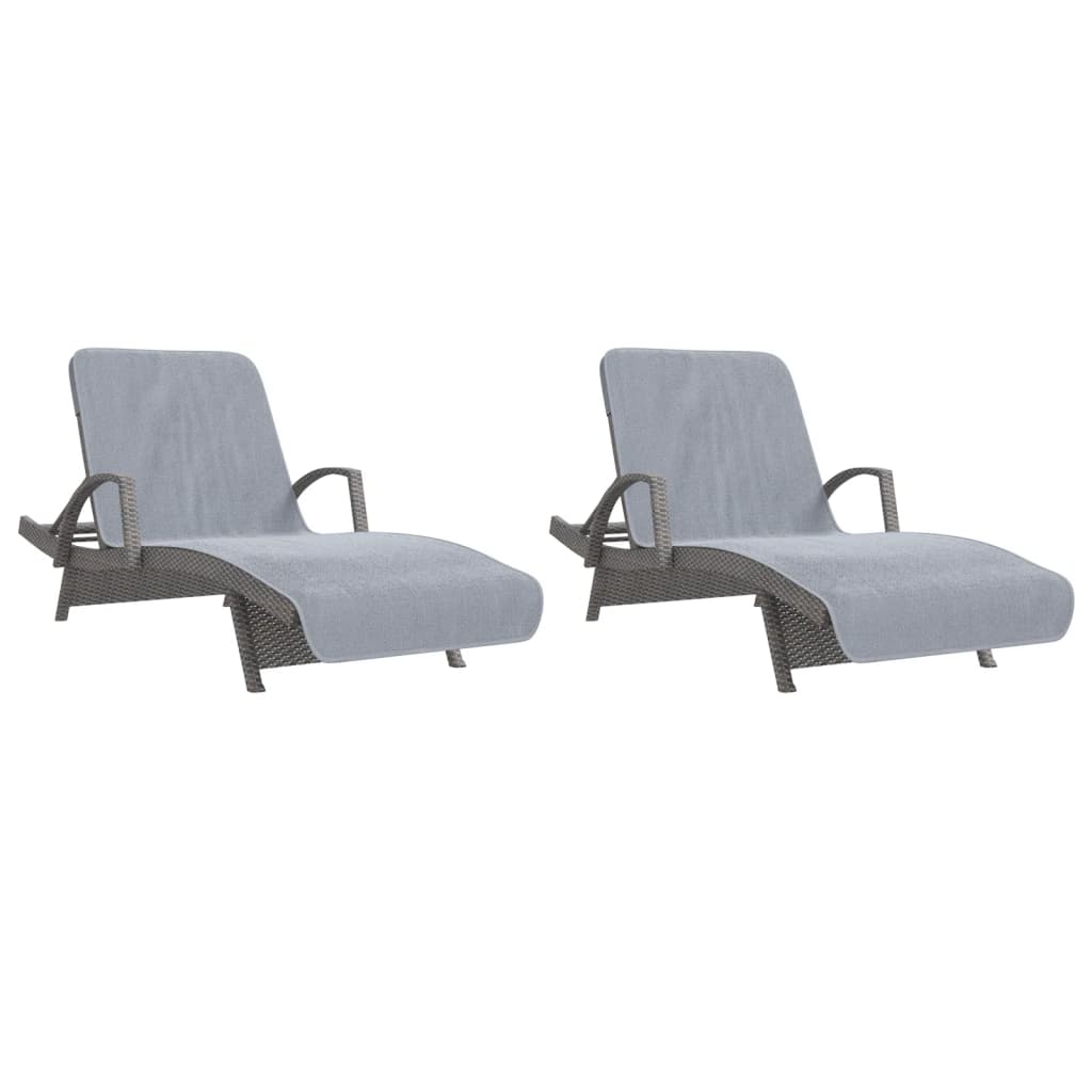 Serviettes de plage pc. tissu 400 g/m² - gris, 75 x 200 cm, 2 - number 4.