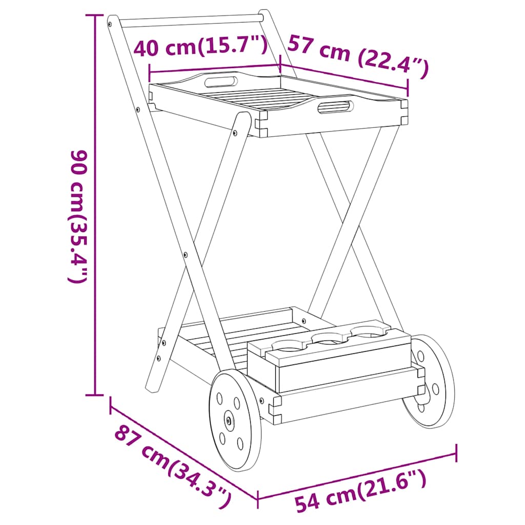 Tevogn 54x87x90 cm heltre akasietre - number 8.