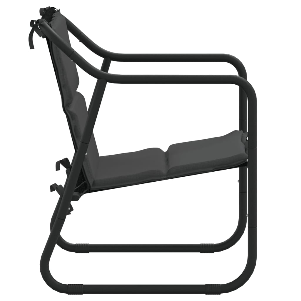 Salongsett for hagen 3 deler med puter stål antrasittgrå - number 5.