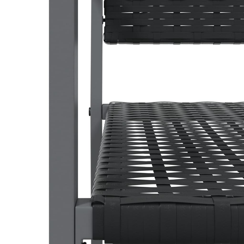 Krzesła ogrodowe szt. 54x62,5x89 cm polirattan czarny - 2 szt. nie - number 7.