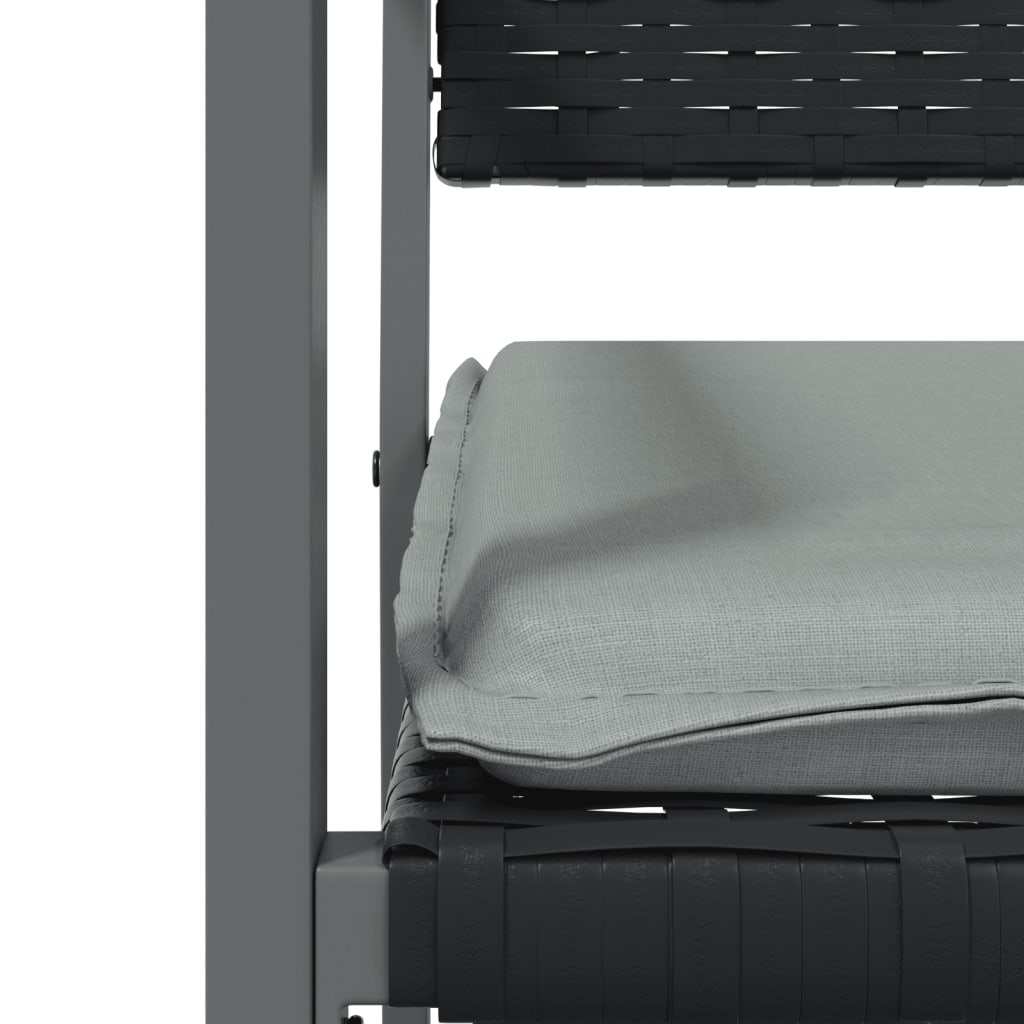 Krzesła ogrodowe z poduszkami szt. 54x62,5x89 cm polirattan czarny - 2, tak - number 7.