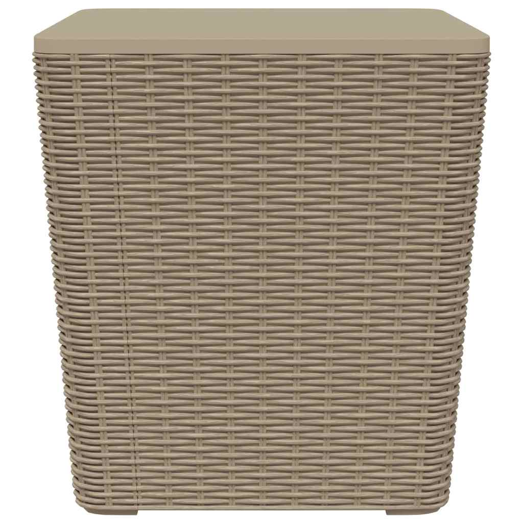 Havebord med aftageligt låg polypropylen lysebrun - number 2.