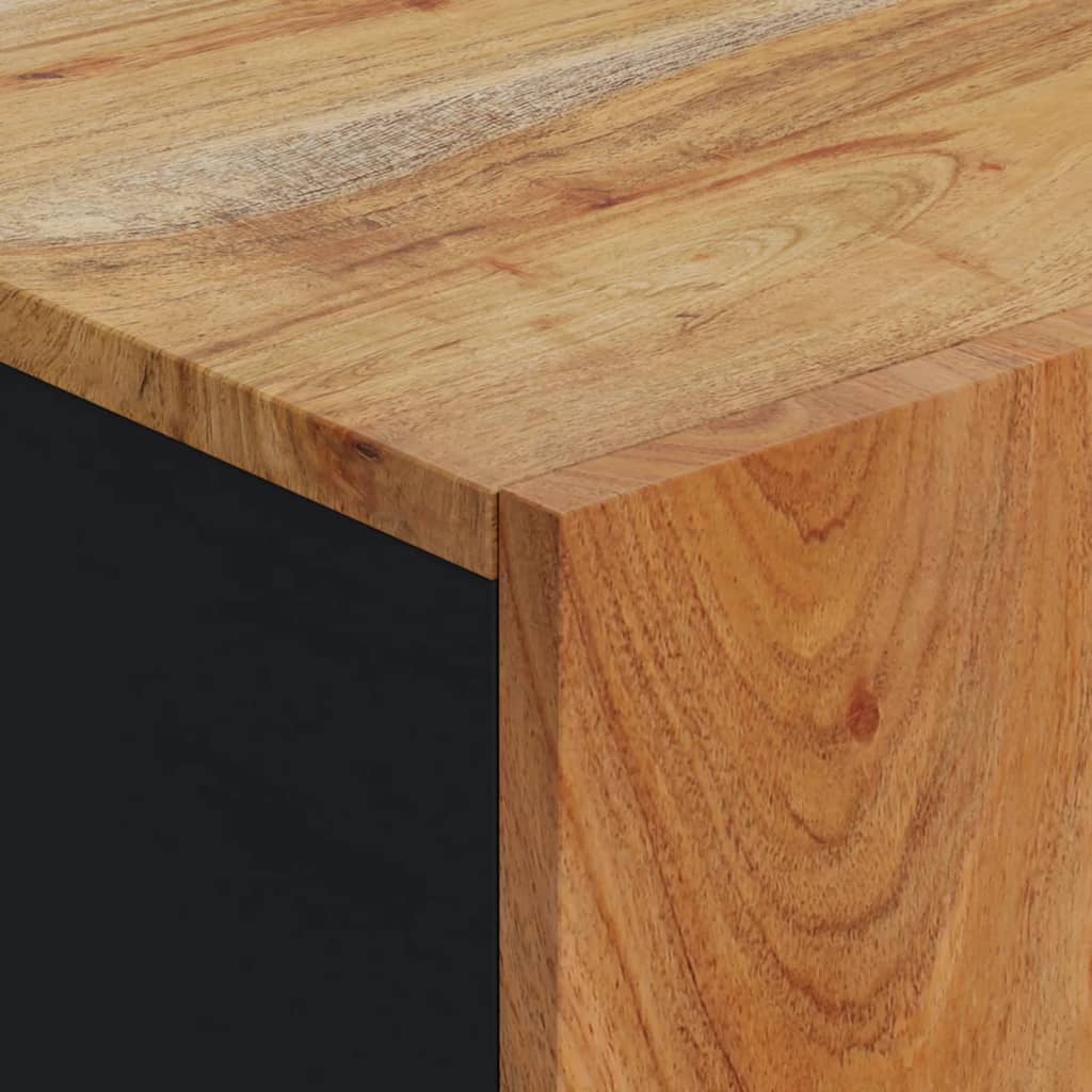 Skænk med låge 40x31x75 cm massivt akacietræ - number 7.
