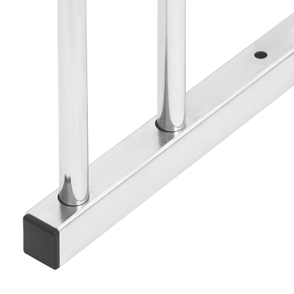 Cykelstativ til 2 cykler galvaniseret stål - number 4.