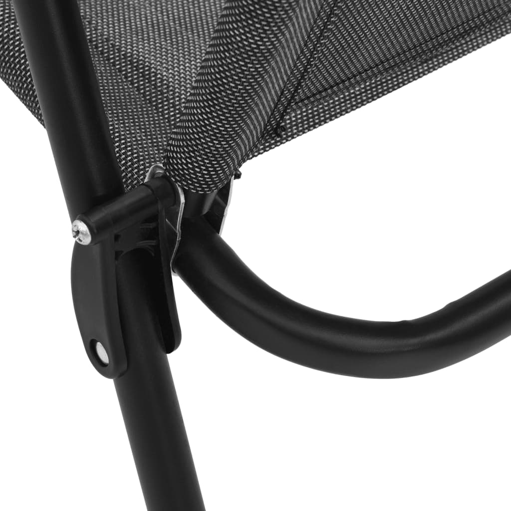 Foldbare havestole stk. stål og textilene gråmeleret - grå, 8 - number 11.