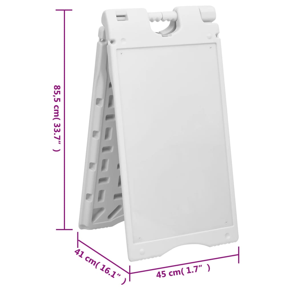 Cartello stradale 45x7x84,5 cm hdpe formato a - number 5.