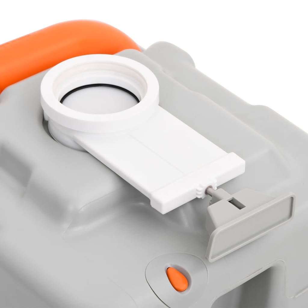 Prijenosni wc za kampiranje 15+10 l hdpe siva i bijela - number 8.