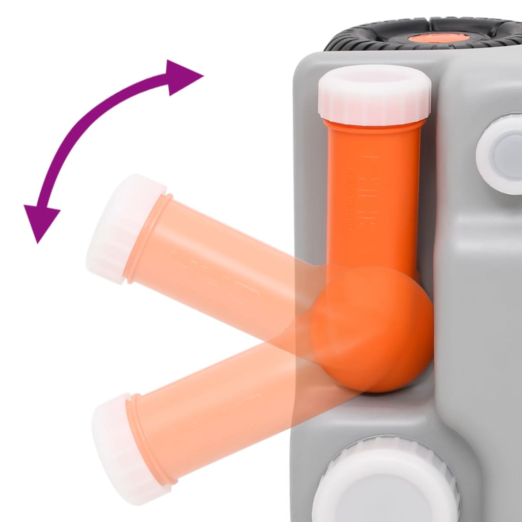 Cisterna za vodu na kotače za kampiranje 75 l siva - number 6.