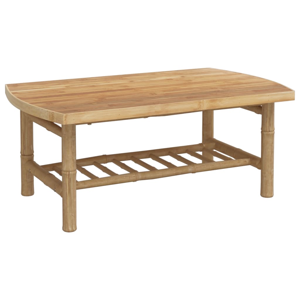 5-delt hagesalongsett med puter bambus - mørkegrå, 2x stol + 2x benk + bord, 1 - number 6.