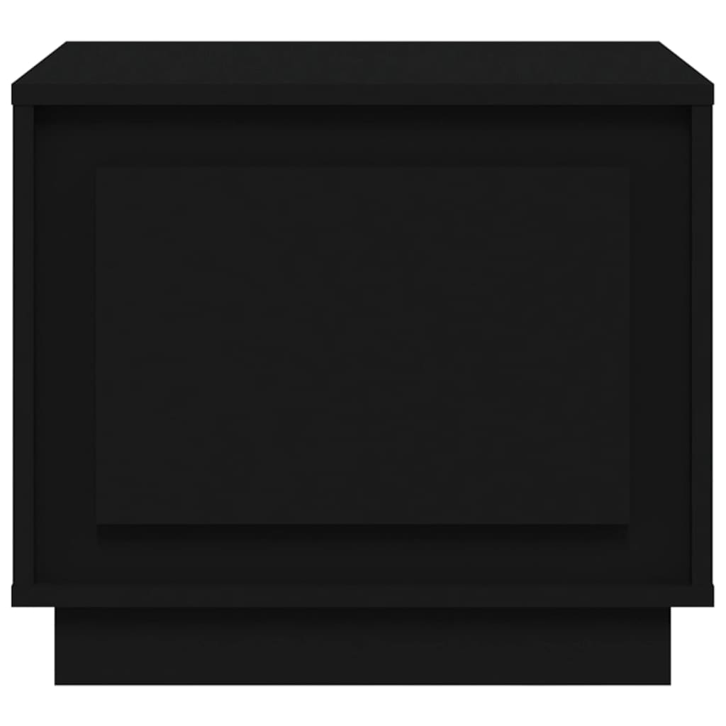 Sofabord 51x50x44 cm konstrueret træ - sort, 1 - number 5.