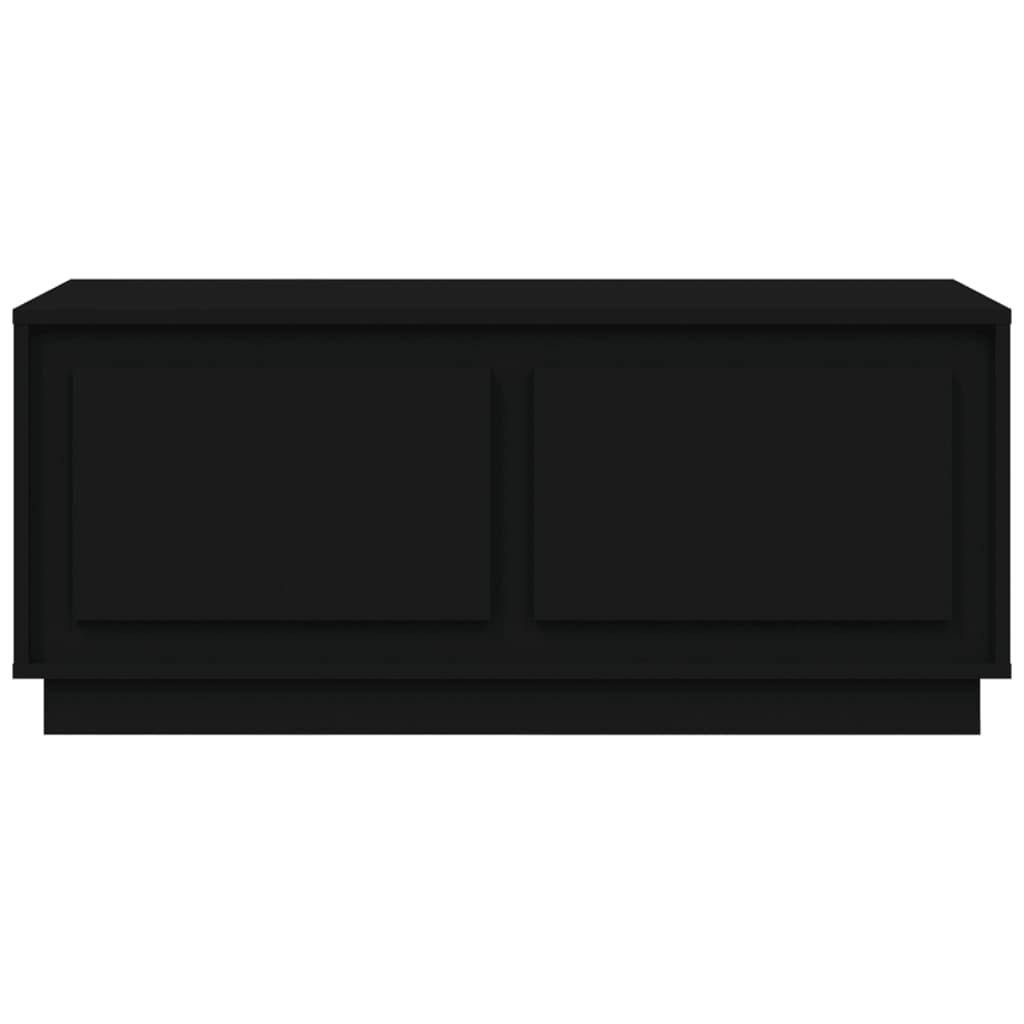 Sofabord 102x50x44 cm konstrueret træ - sort, 1 - number 6.