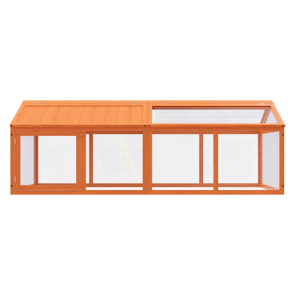 Cour de course 200x112,5x74 cm bois de pin massif marron - number 3.