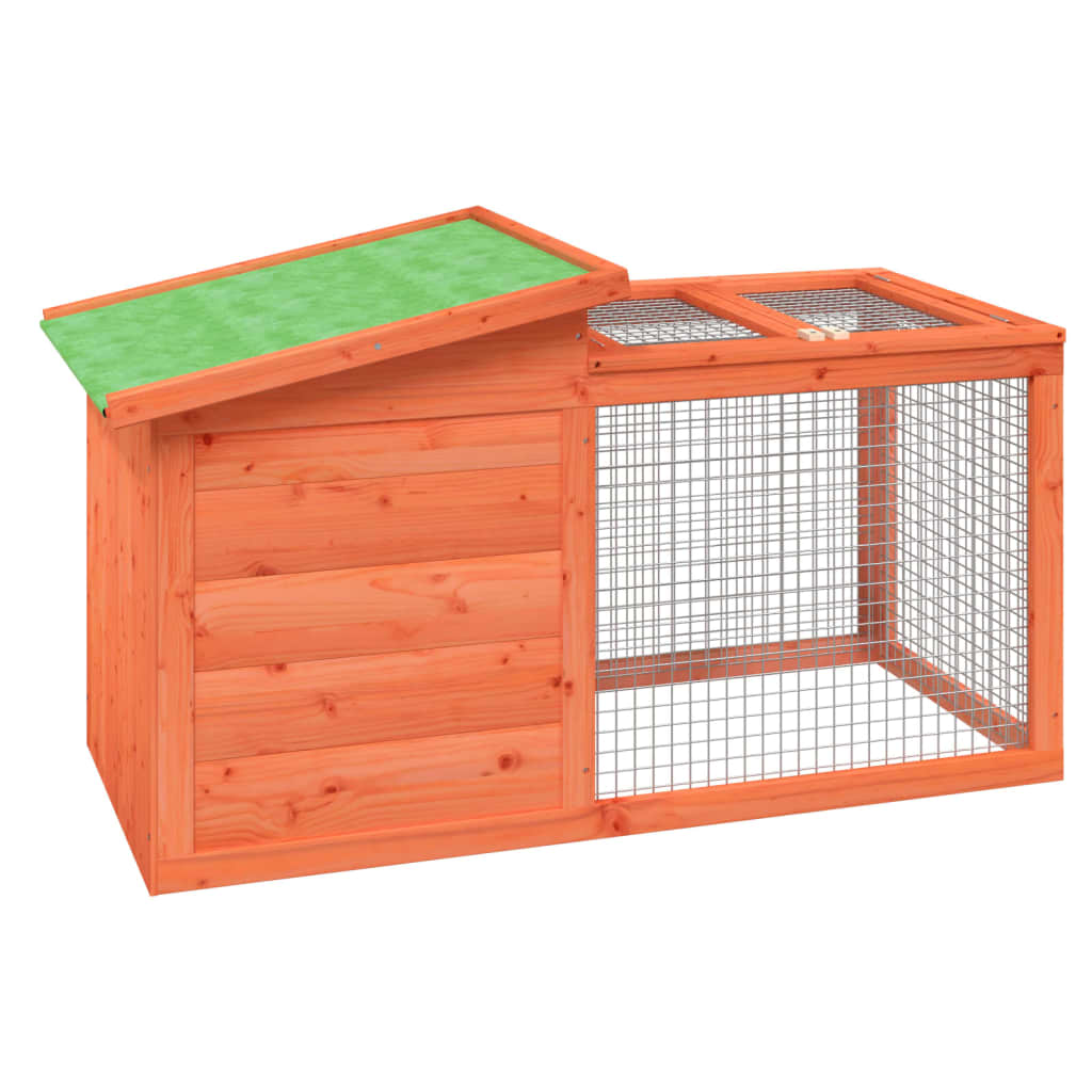 Cage de lapin 100,5x54x55 cm pine solide - brun - number 2.