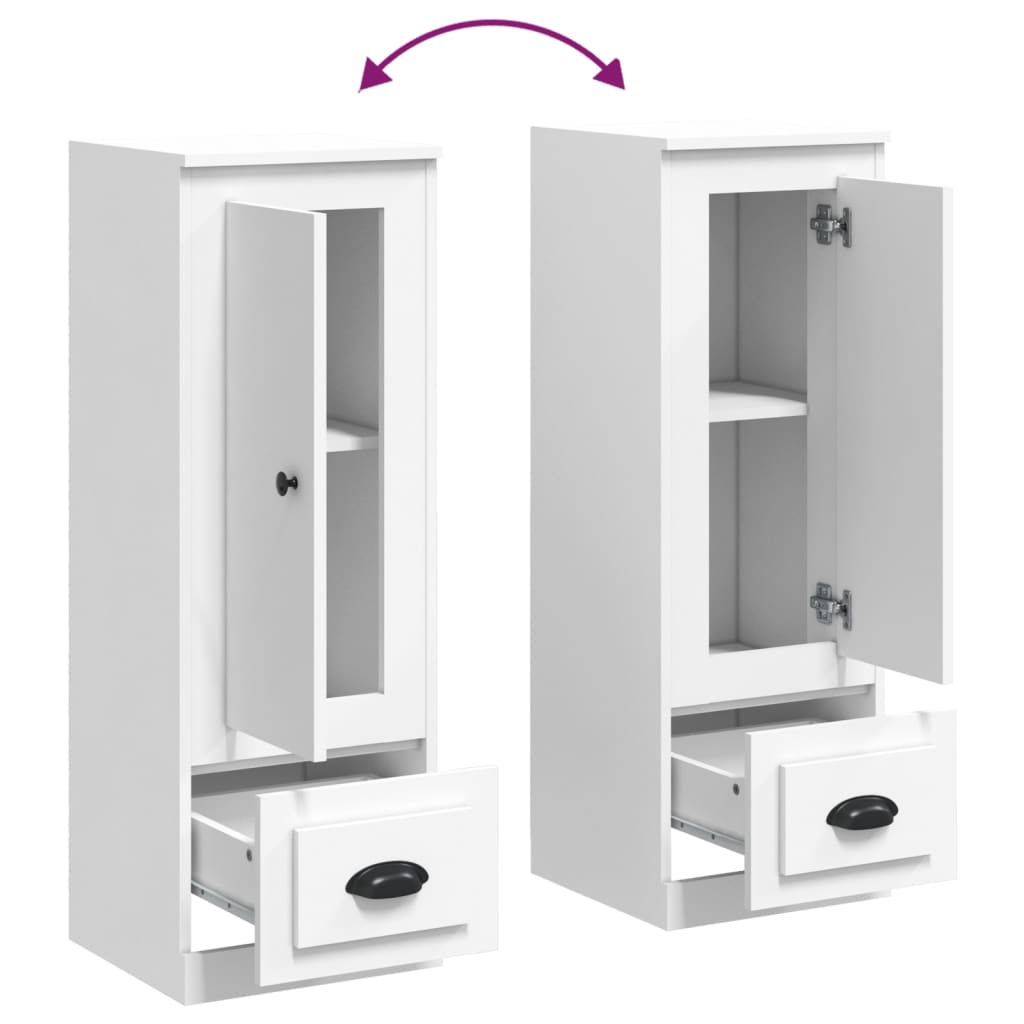 Skab 36x35,5x103,5 cm konstrueret træ - hvid, 1 - number 8.