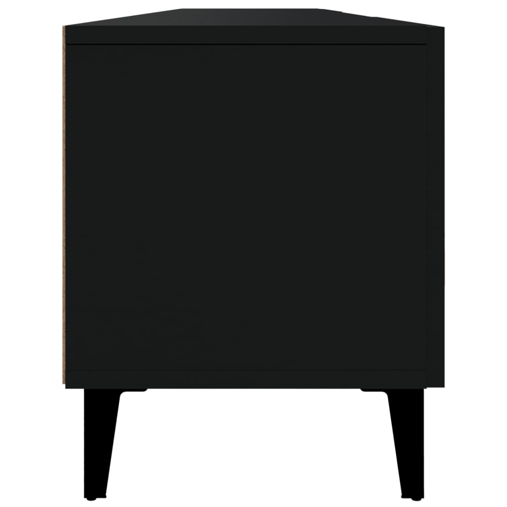 Stolik pod tv 180x31,5x40 cm drewno klejone - czarny, 1 - number 8.