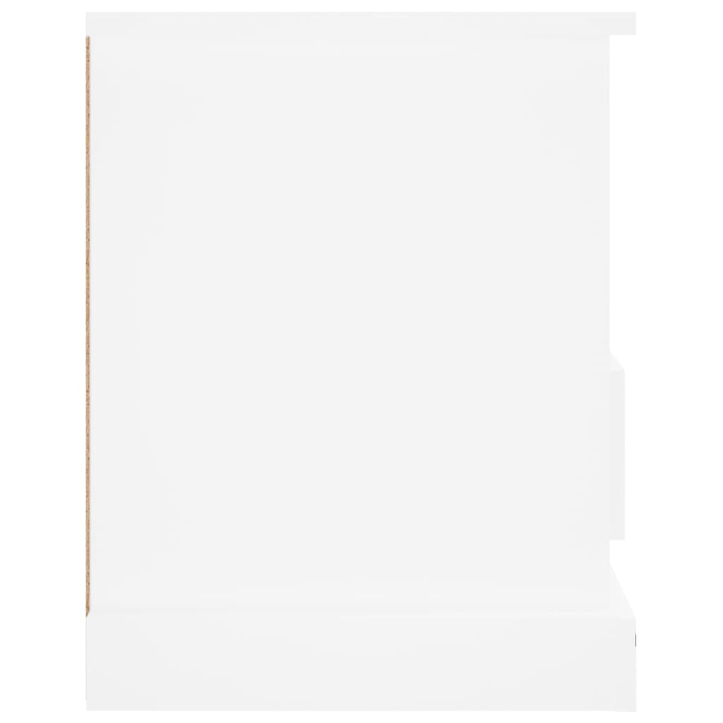 Tv-bord 93x35,5x45 cm konstrueret træ - hvid, 1 - number 7.