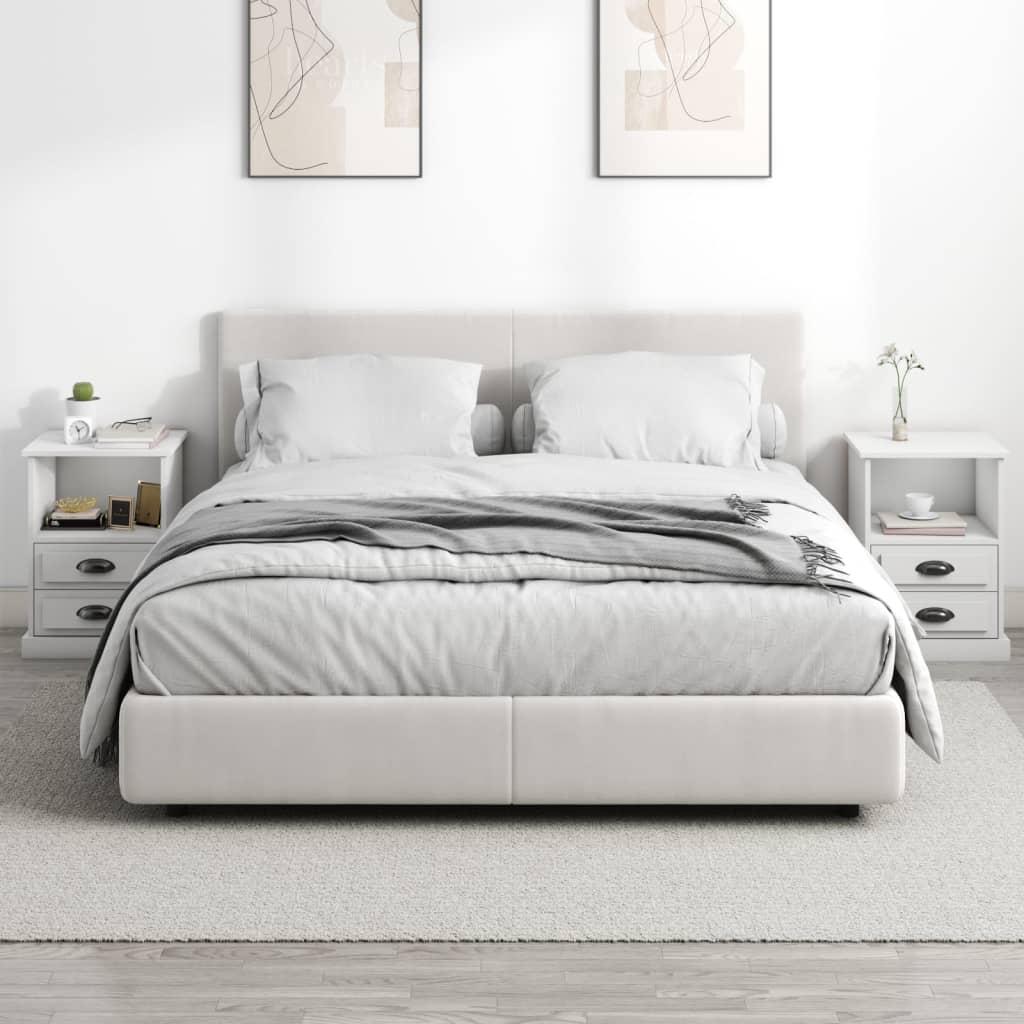 Noćni ormarići kom. 43x36x60 cm - bijela, 2 - number 3.