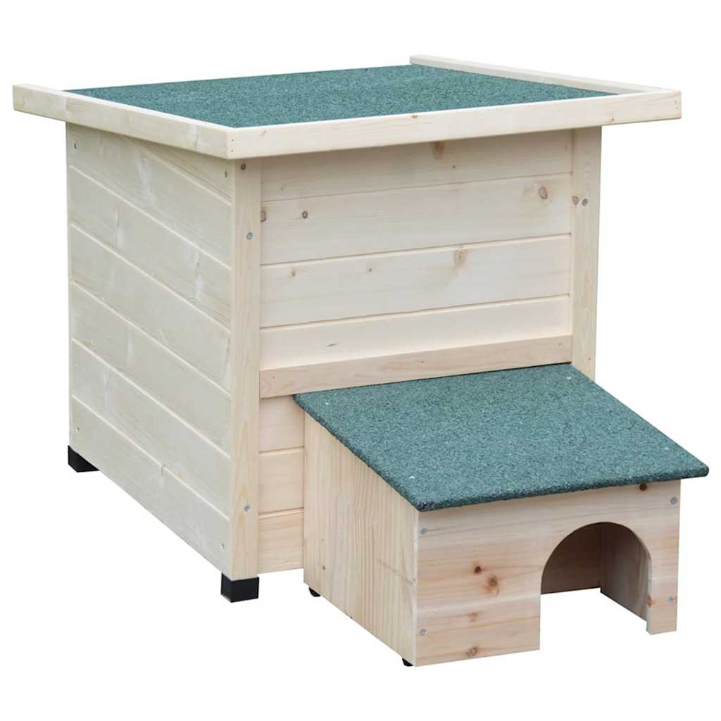 @pet pindsvinehus xl 53x65x52cm træ hvid - number 1.