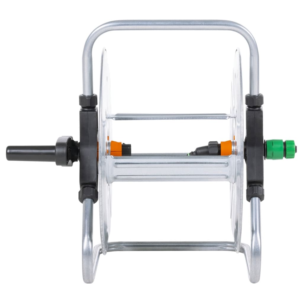 Enrouleur de tuyau pour 50 m de tuyau 1/2" suspendu au mur en acier - 46,5 x 35 x 42 cm, 1 - number 5.