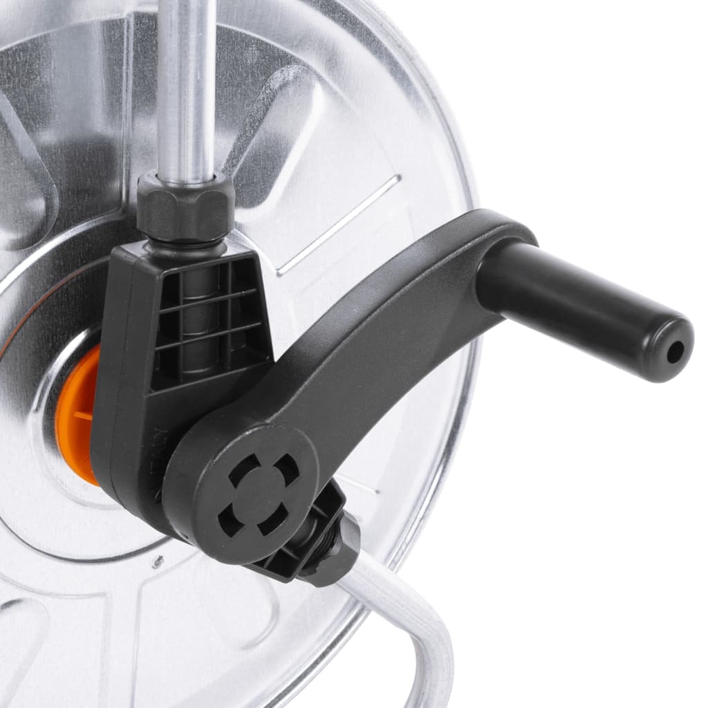 Enrouleur de tuyau pour 50 m de tuyau 1/2" suspendu au mur en acier - 46,5 x 35 x 42 cm, 1 - number 7.