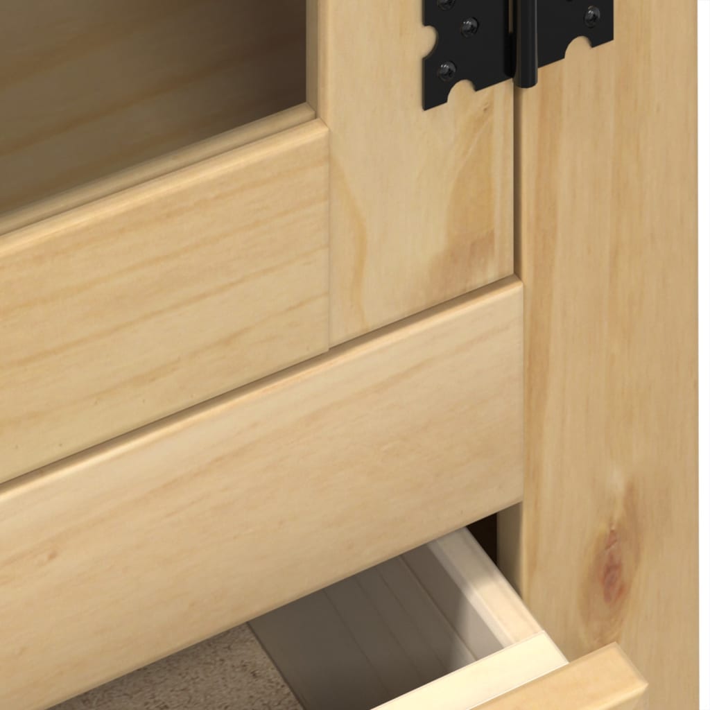 Glass cabinet corona 99x43x187 cm solid pine - number 7.