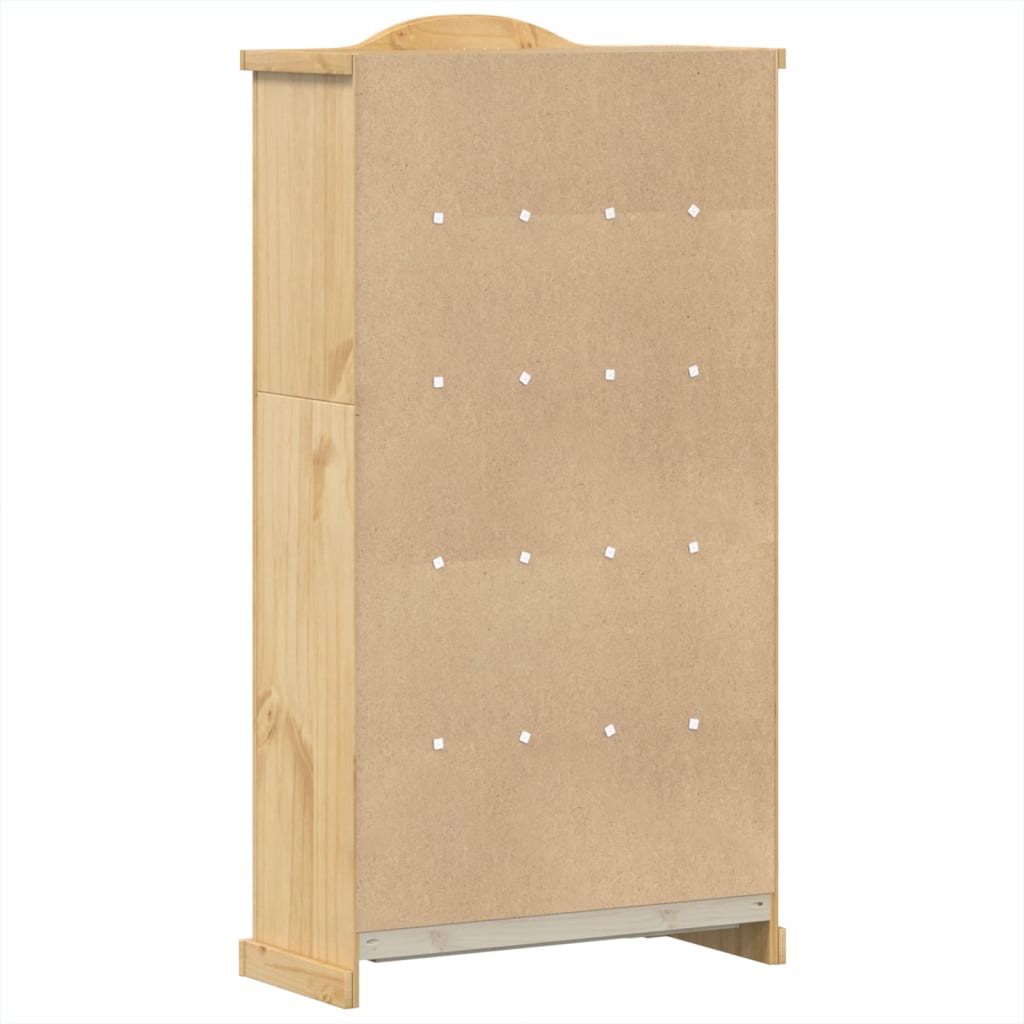 Glass cabinet corona 99x43x187 cm solid pine - number 6.