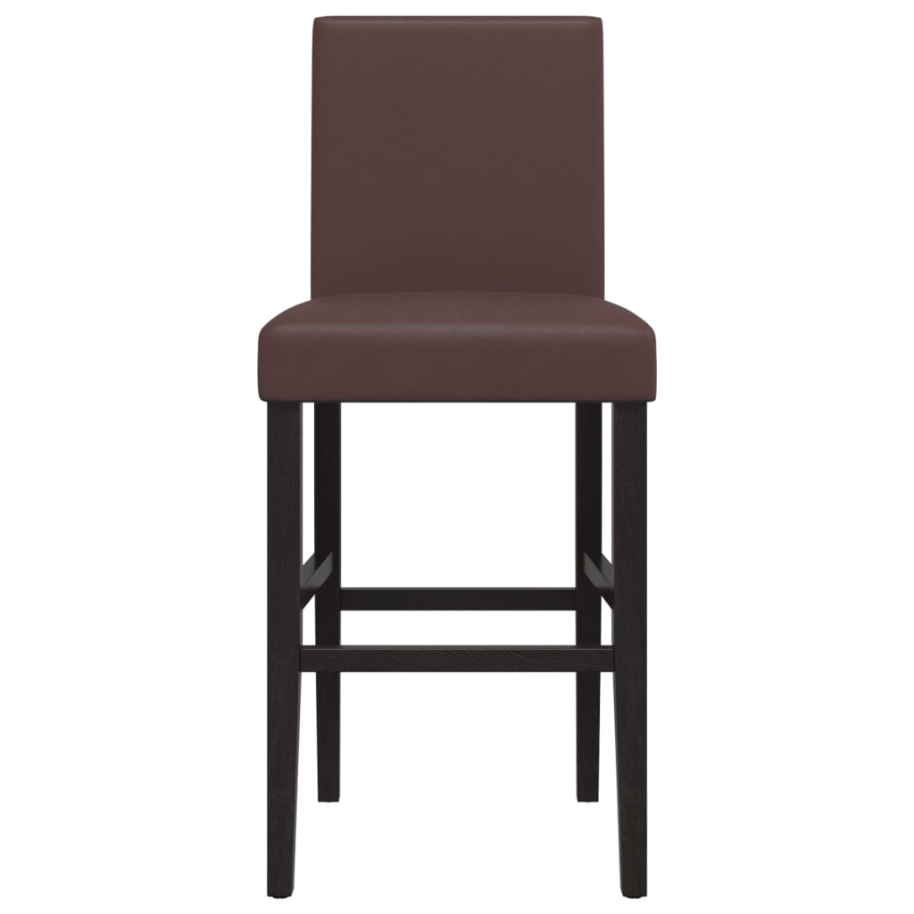 Barkrakker 2 stk. solid gummi tre og kunstig skinn - mørkebrunt og svart, 1 - number 5.