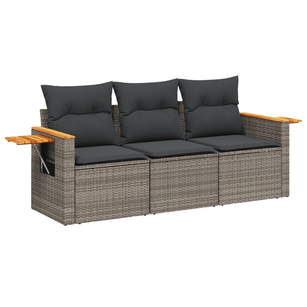 Garden set sets 3 parts with cushions polyrattan - gray, without table, 1-3 - number 2.