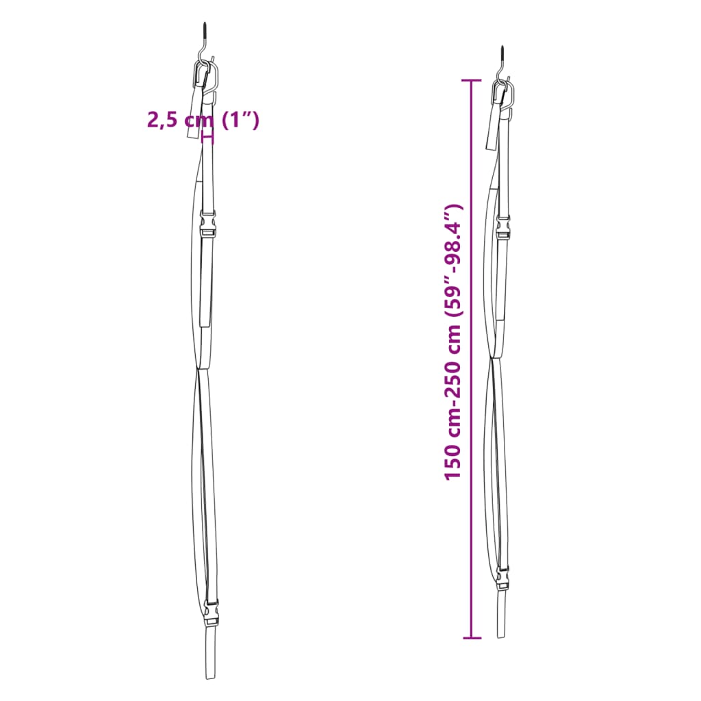 Dobbelt kajakopbevaringsstropper med paddelklemmer 50 kg - number 10.