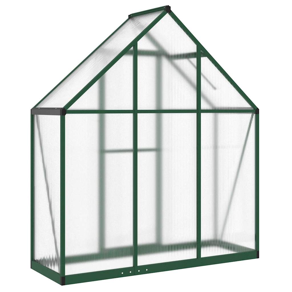 Greenhouse with foundation frame aluminum - green, 169 x 58 x 195 cm, 1 - number 5.