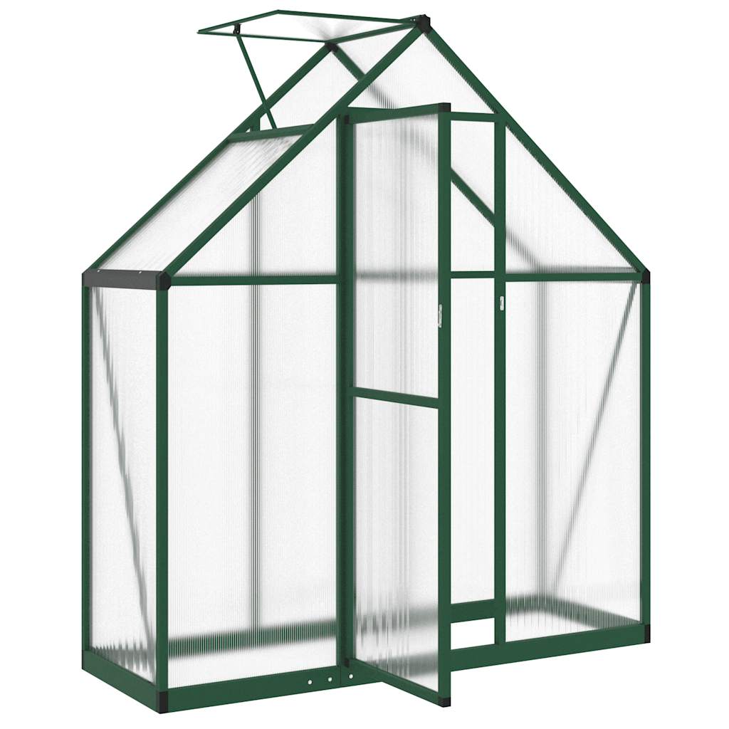 Greenhouse with foundation frame aluminum - green, 169 x 58 x 195 cm, 1 - number 6.