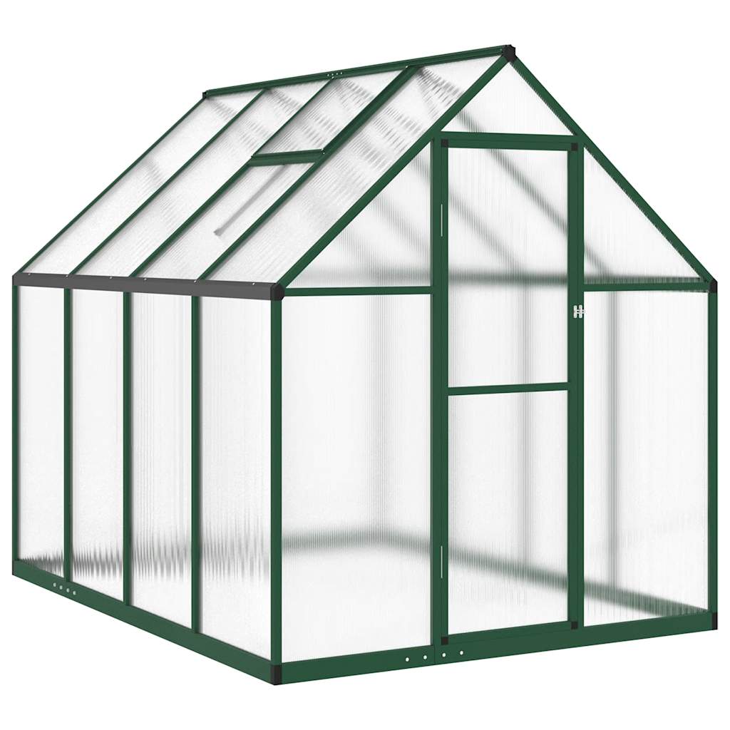 Greenhouse with aluminum foundation frame - green, 224 x 169 x 195 cm, 1 - number 2.