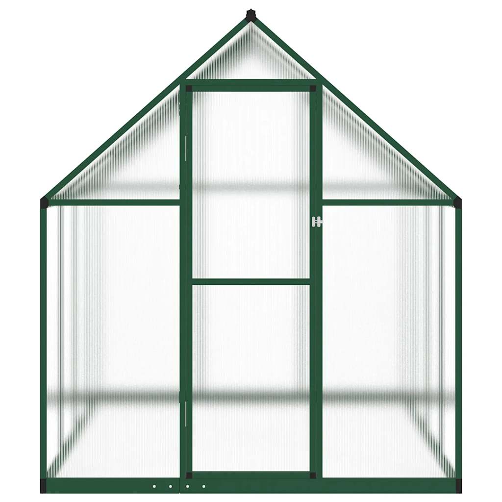 Greenhouse with aluminum foundation frame - green, 224 x 169 x 195 cm, 1 - number 3.
