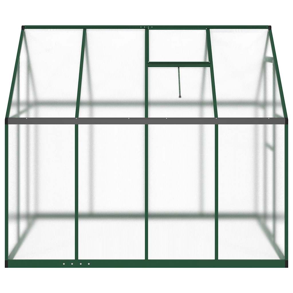 Greenhouse with aluminum foundation frame - green, 224 x 169 x 195 cm, 1 - number 4.