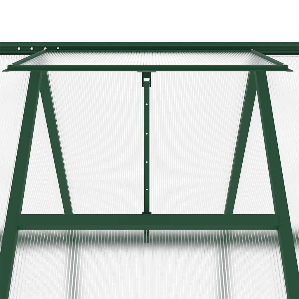 Greenhouse with aluminum foundation frame - green, 224 x 169 x 195 cm, 1 - number 9.