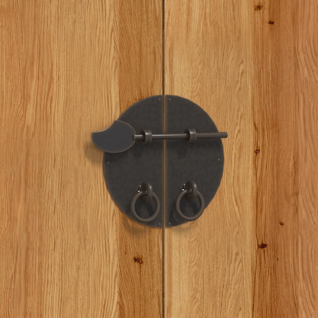 Badeværelsesmøbelsæt 4 dele massivt fyrretræ - underskab + højskab + sideskab + spejl, 1 - number 8.