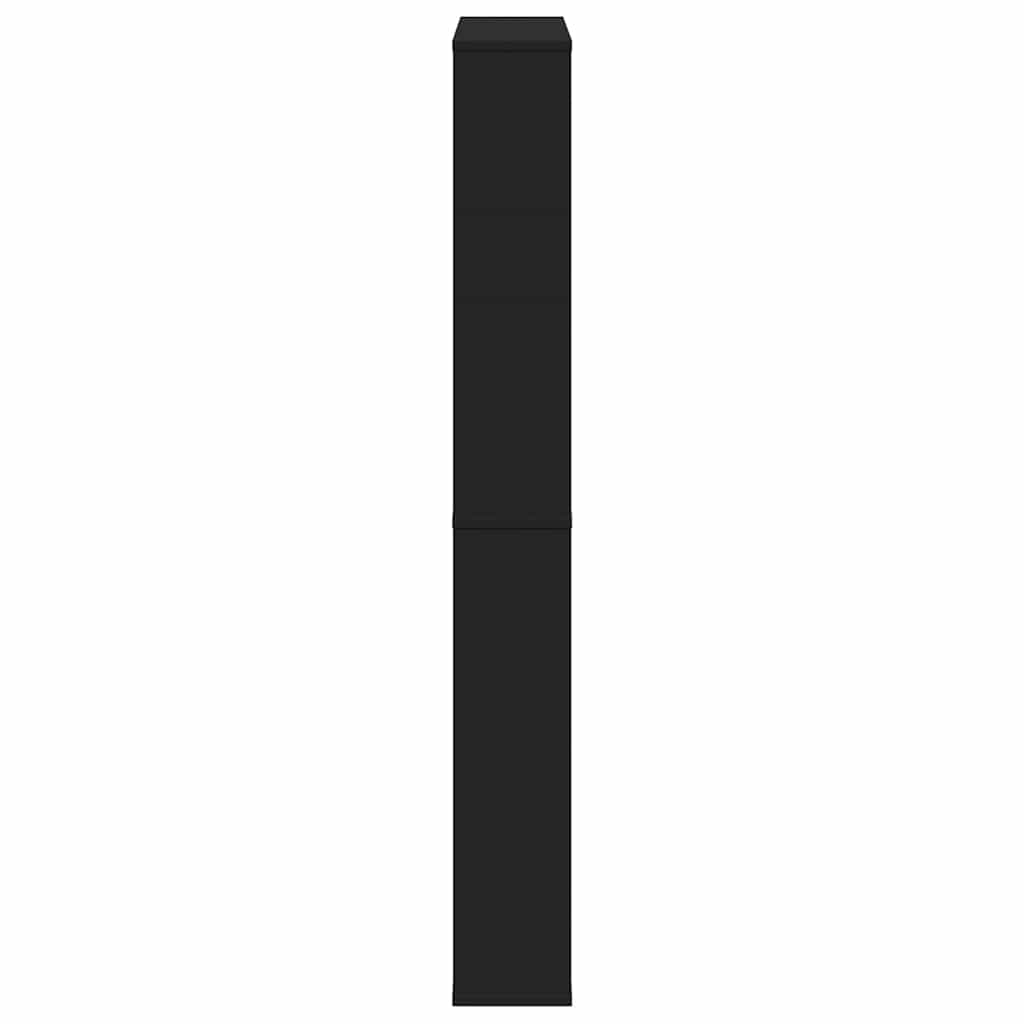 Ormarić za cipele s ogledalom i 4 police 63x17x134 cm - crni, 1 - number 6.