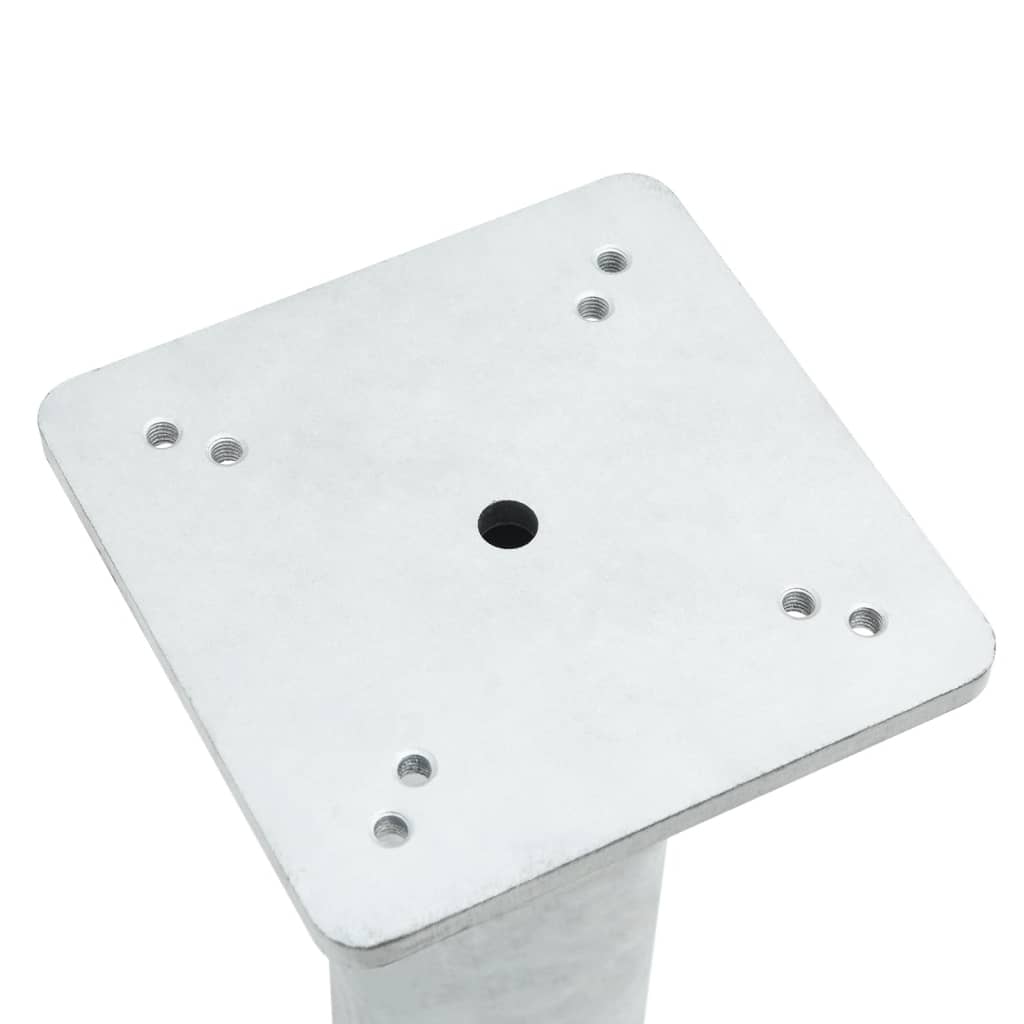 Nedgravet parasolbase 16x16x39,5 cm stål sølvfarvet - number 5.