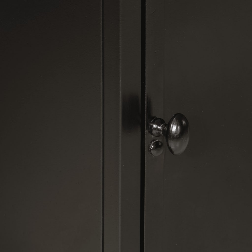 Badeværelsesskab 40x27x180 cm jern og massivt mangotræ - number 8.