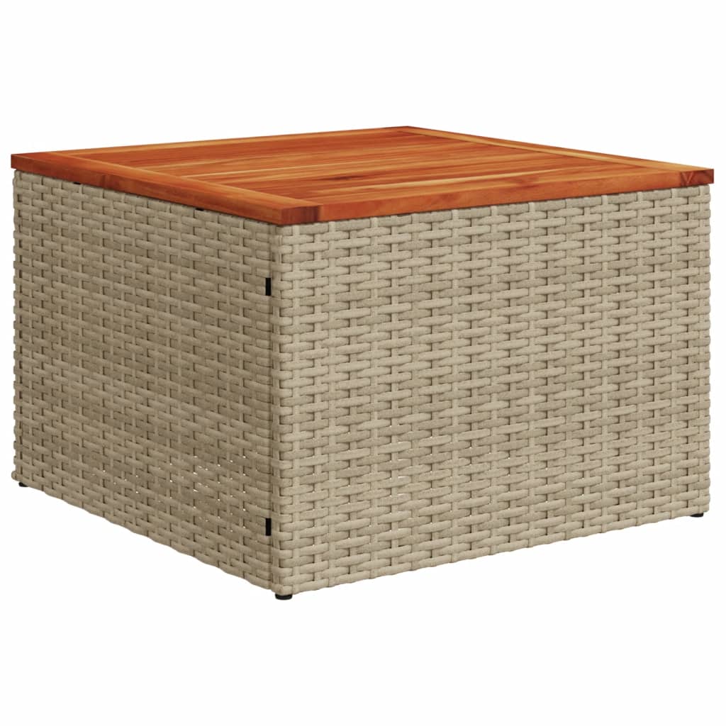 Havesofasæt 5 dele med hynder polyrattan - blandet beige, med bord, 1 - number 6.
