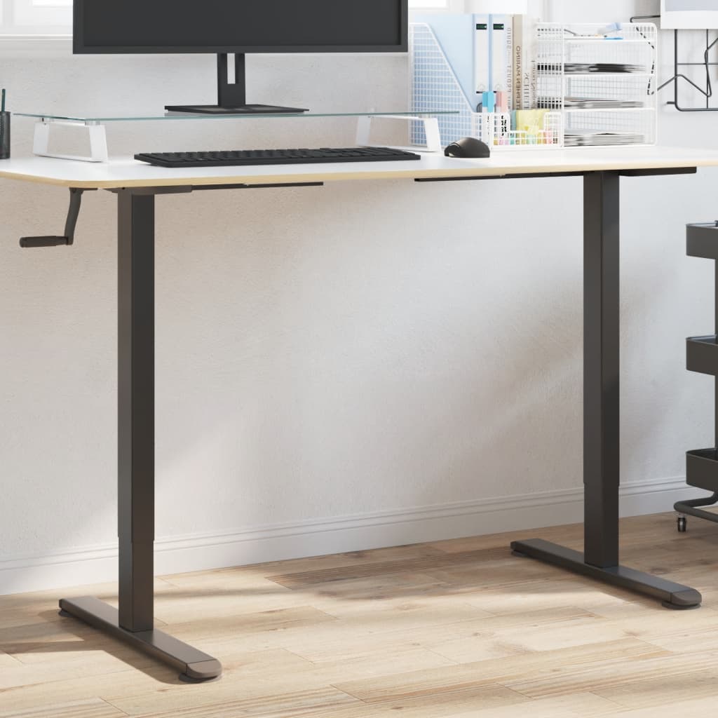 Ramme til stand-desktop (94-135) x60x (70-114) cm stål-svart - number 1.
