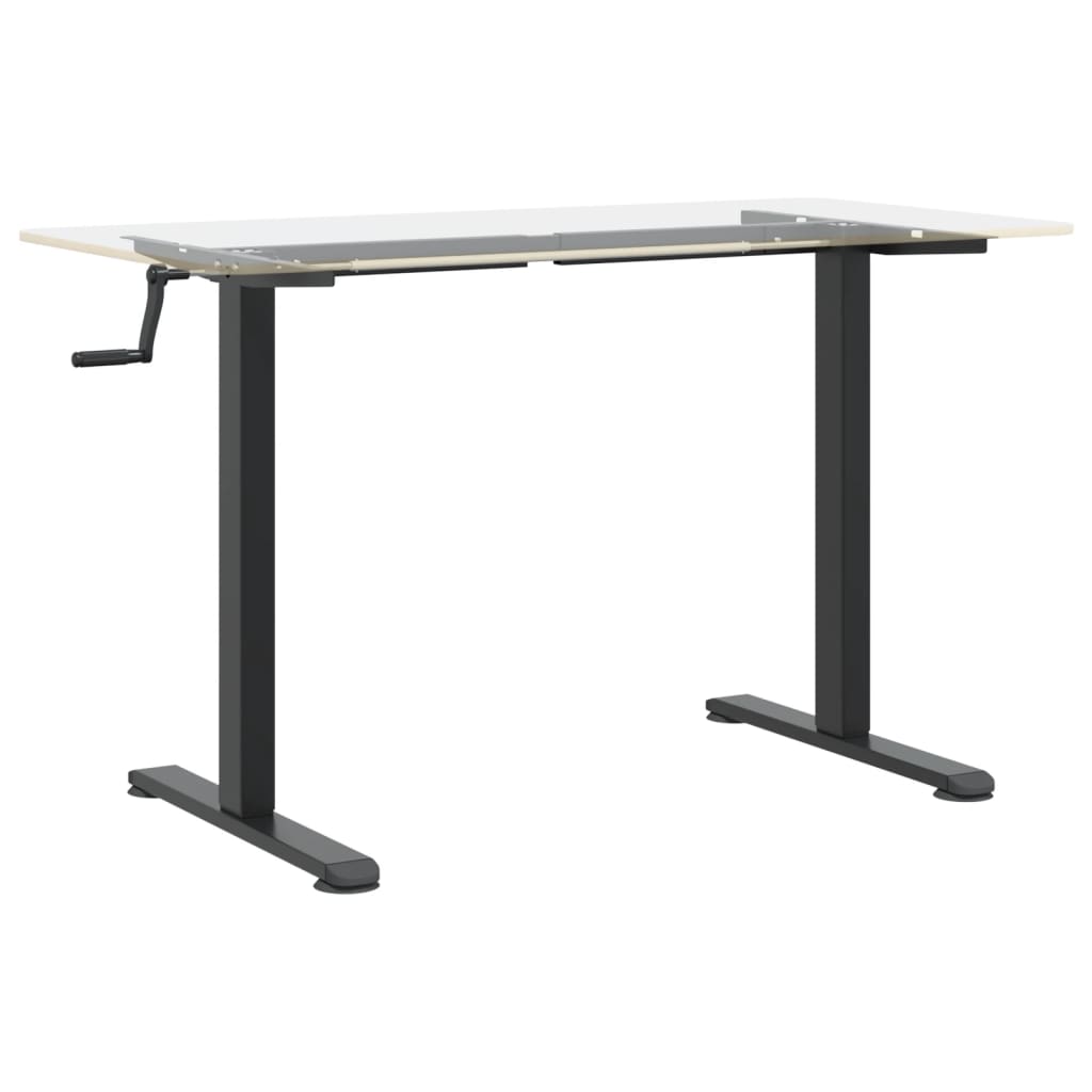 Ramme til stand-desktop (94-135) x60x (70-114) cm stål-svart - number 4.