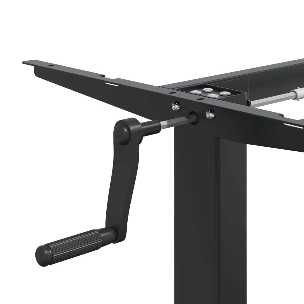 Ramme til stand-desktop (94-135) x60x (70-114) cm stål-svart - number 10.