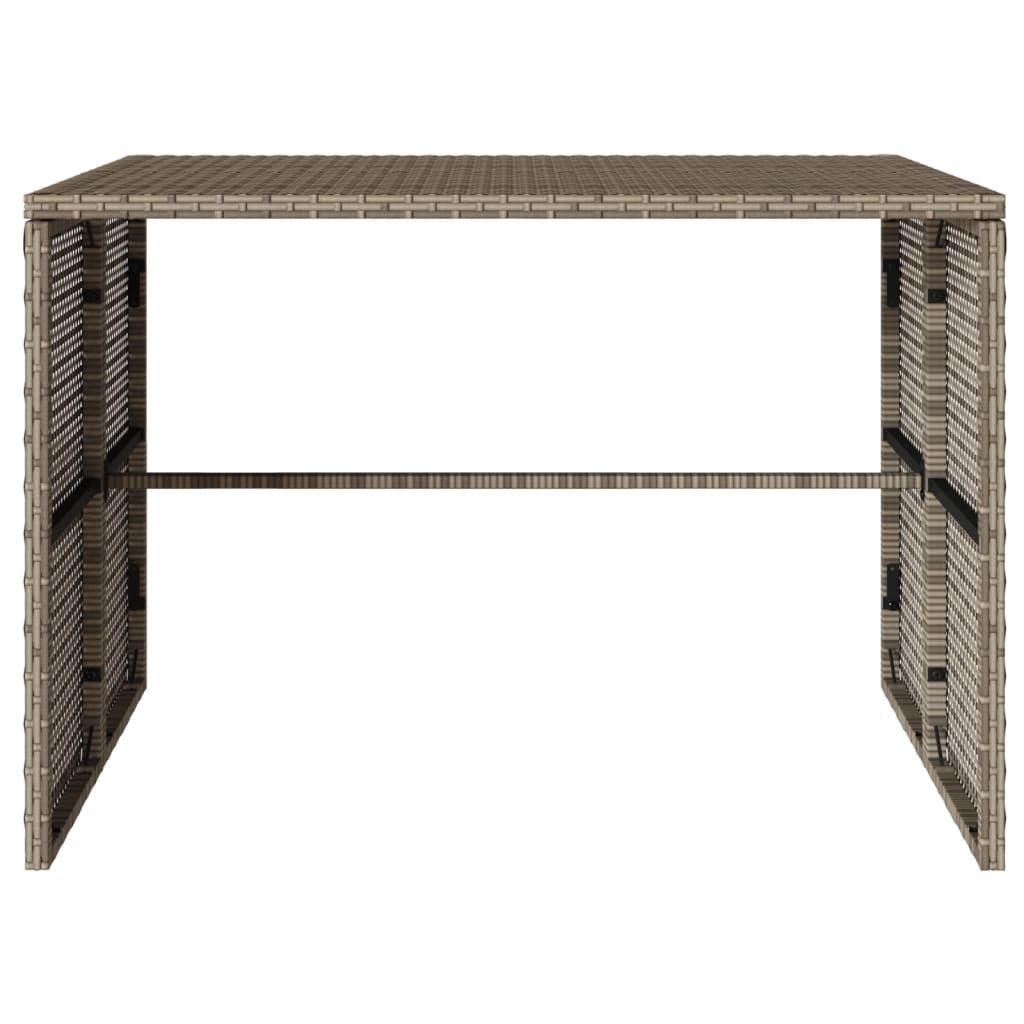 Blagovaonska stolna garnitura za vrt 3 dijela s jastucima poliratan - siva, 1 - number 9.