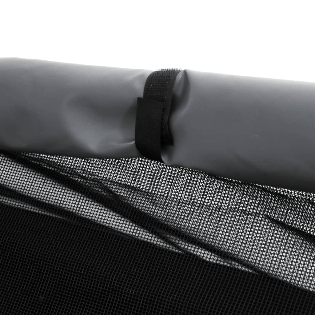 Niche pour chien tissu oxford et acier gris clair - 110 x 75 x 107 cm - number 8.