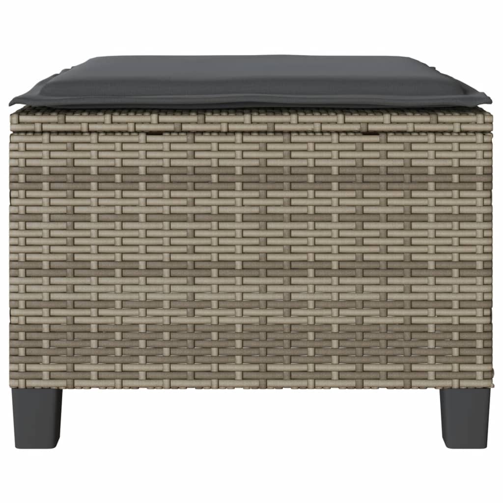 Bistro garnitura za vrt 3 dijela s jastucima poliratan - siva, 1 - number 8.