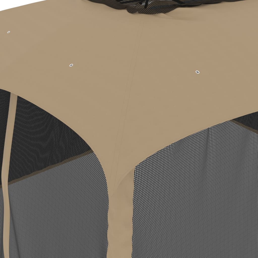 Paviljon 3,93x2,93 m dvostruki krov + mrežasti zidovi čelik - sivo-smeđi, 3,93 x 2,93 m, 1 - number 7.