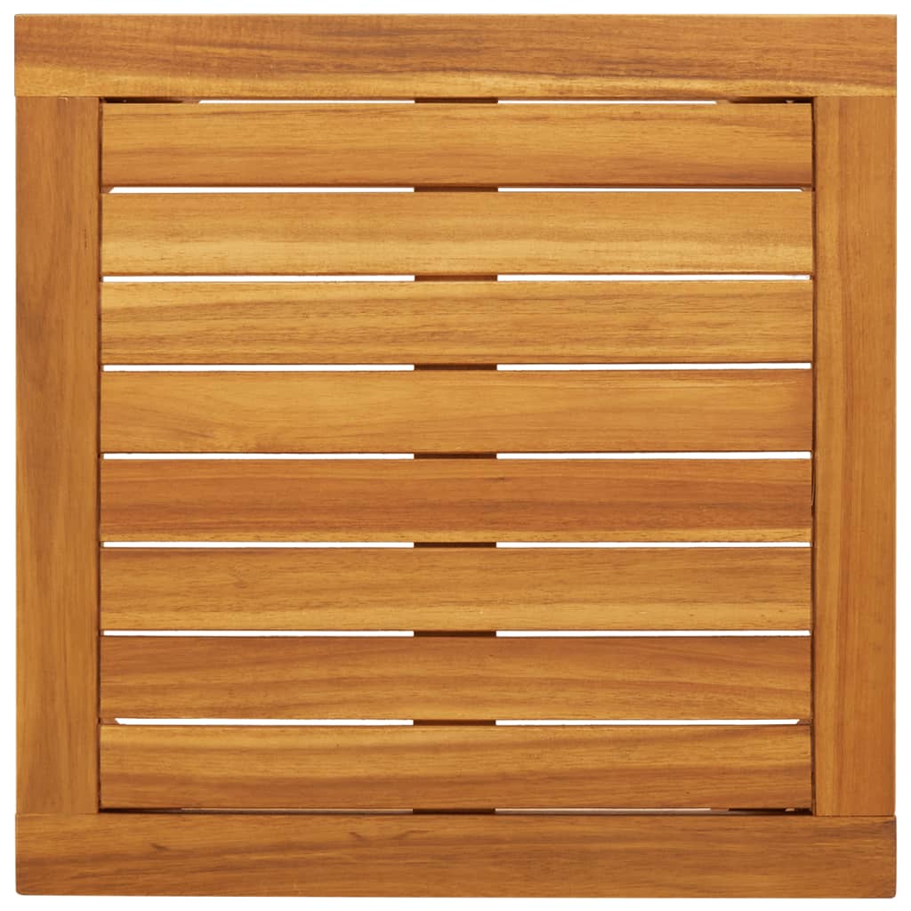 Lounge garnitura za vrt 5 dijelova poliratan i drvo bagrem - siva, 1, stolica + klupa + stol - number 7.