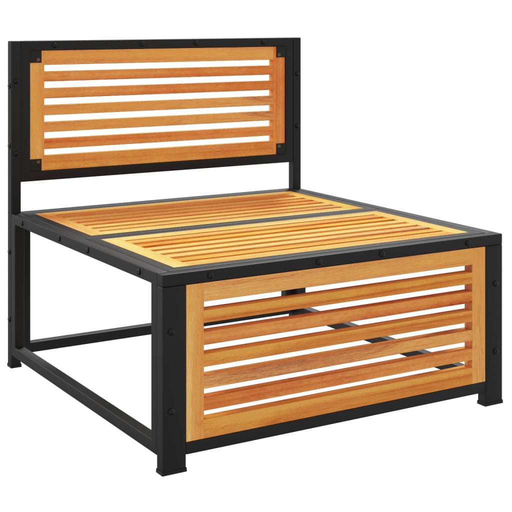 Sofamodul med hynder uden armlæn massivt akacietræ - number 5.