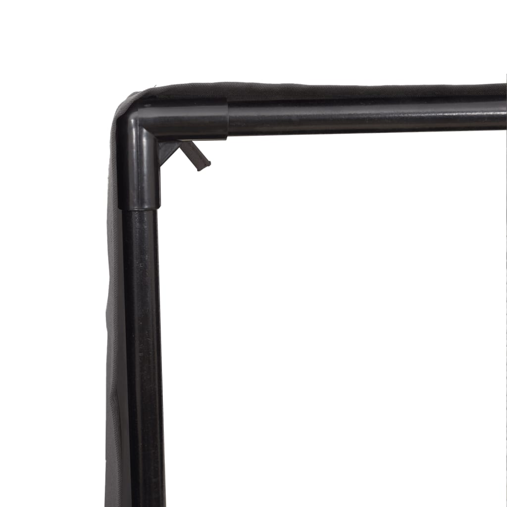 Solseng med tak og gardiner polyrattan - grå, 1 - number 6.